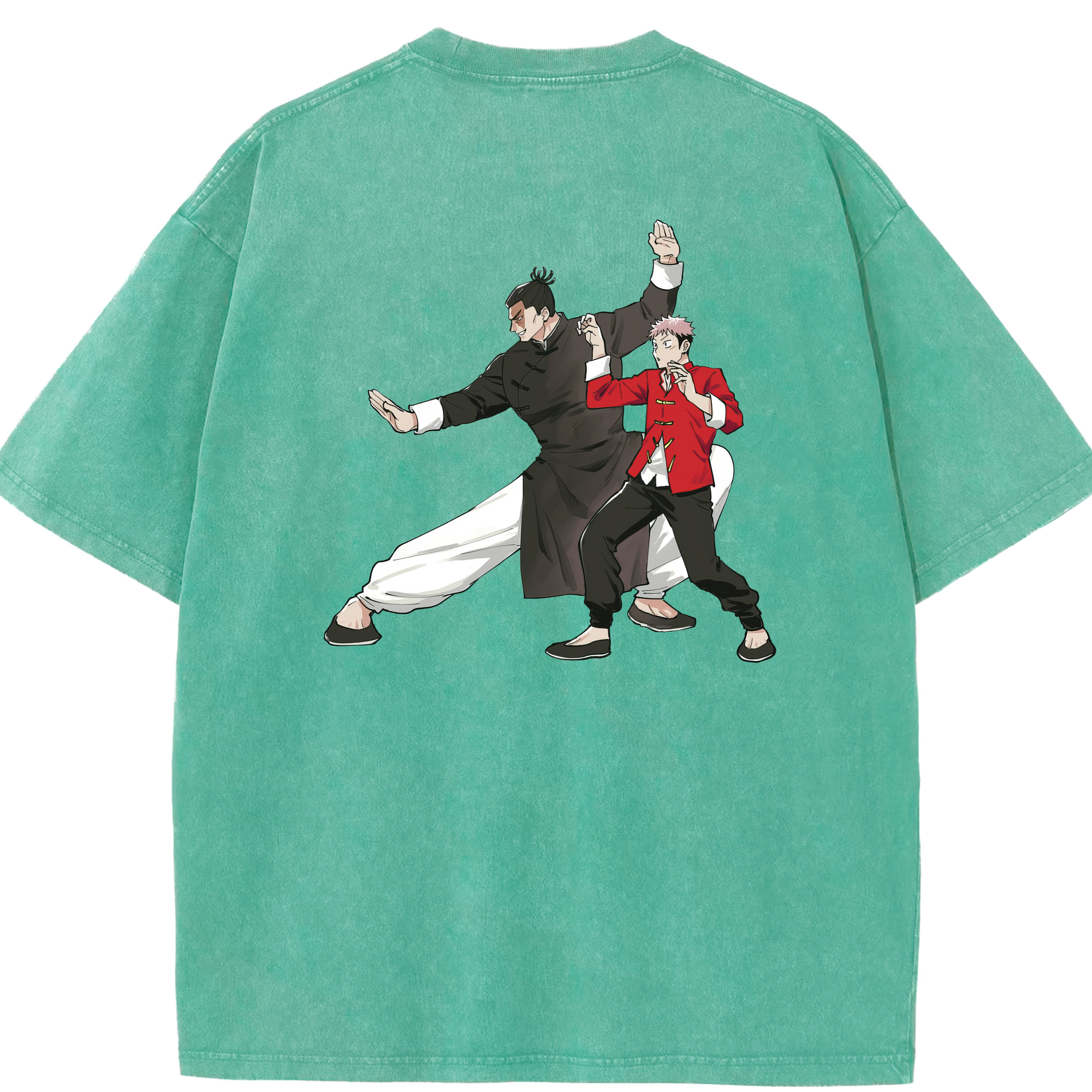 （画像用） 呪術廻戦 Jujutsu Kaisen 綿100% ヴィンテージ風 半袖Tシャツ（背面プリント）